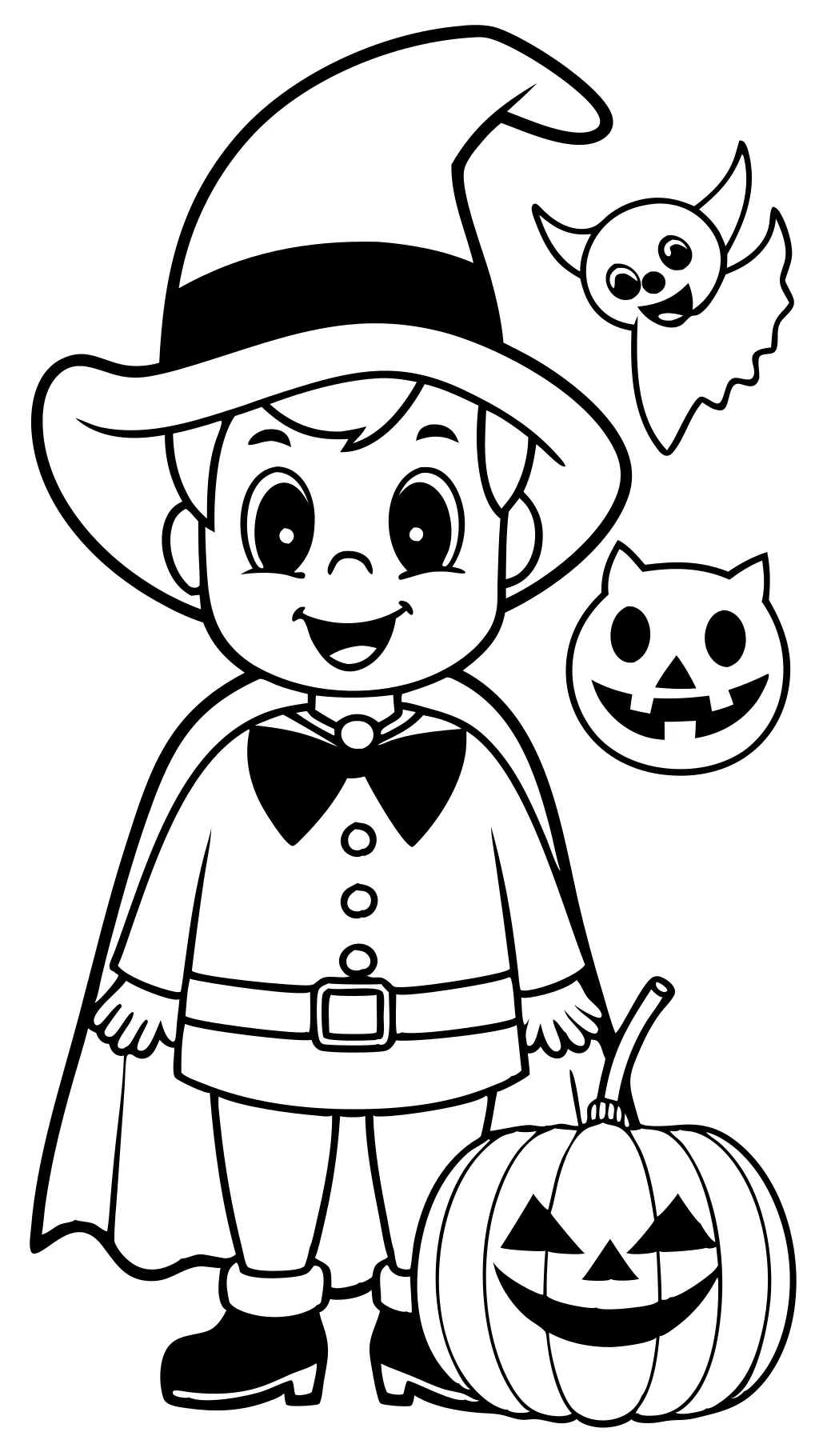 páginas para colorear de personajes de Halloween